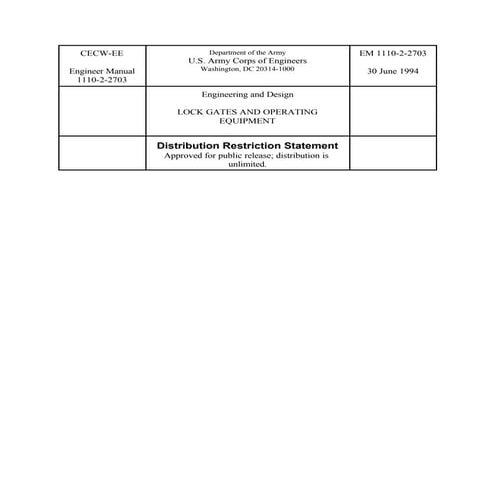 Lock gates and operating equipments