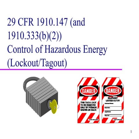 lockout-tagout-presentation for workplace | PPT