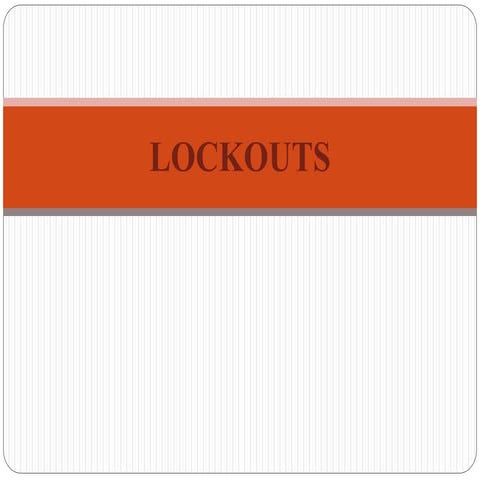 Lockouts in industrial relation