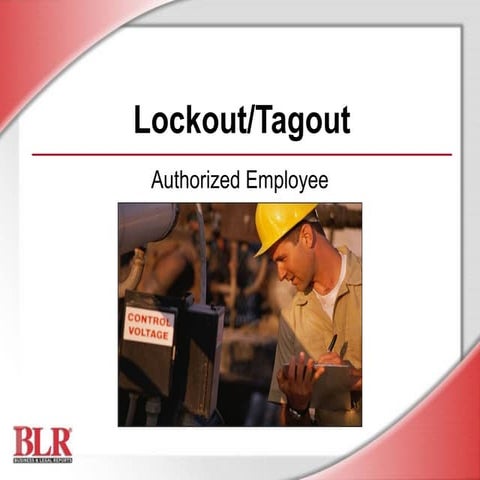 Lockout/Tagout | PPT