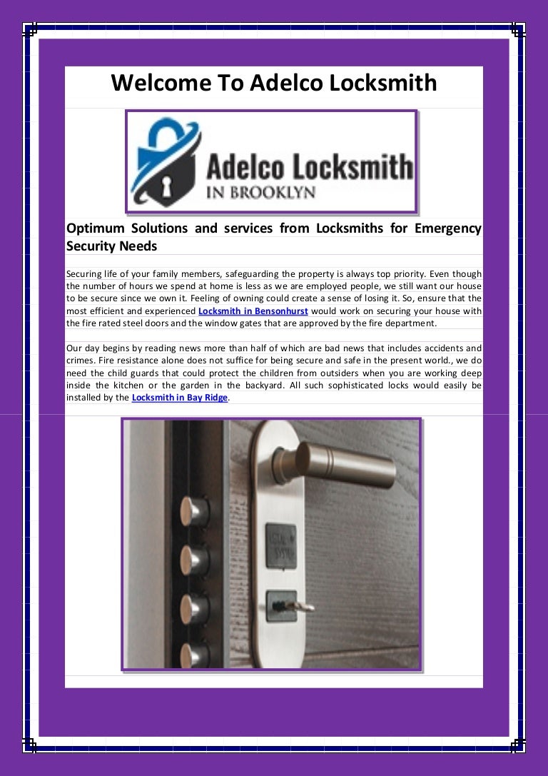 Locksmith in bay ridge, locksmith in park slope httpadelcolocksmith.c…