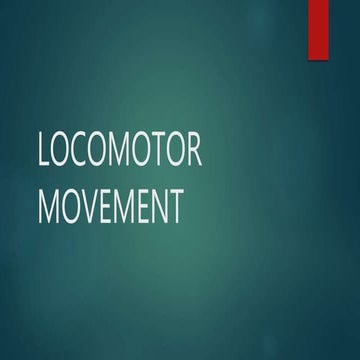 Locomotor movement