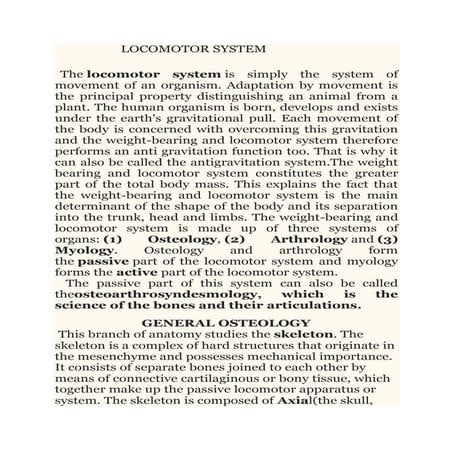 Locomotor system