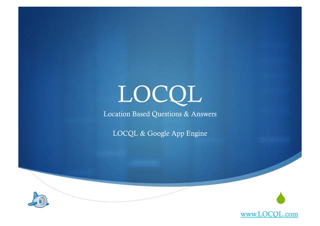 LOCQL and Google App Engine