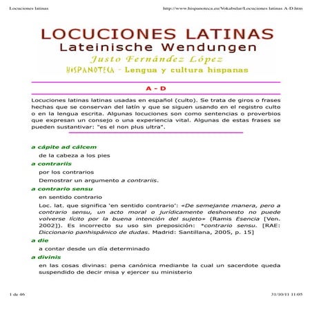 Locuciones latinas