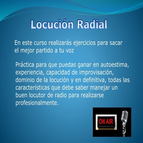 Locucion Radial