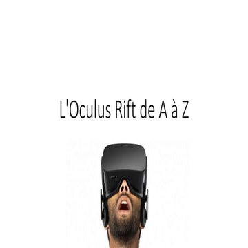 L'oculus rift de a à z   meetup unity