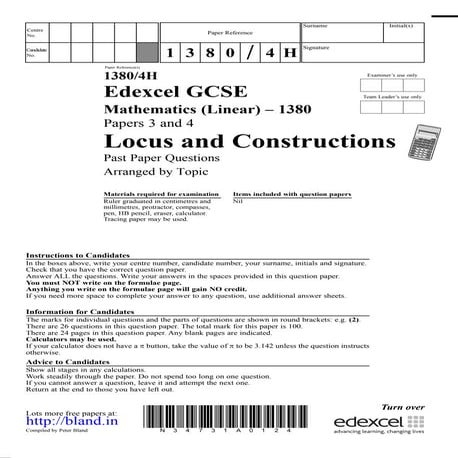 Locus & construction