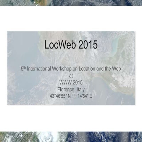 LocWeb2015 Workshop at WWW2015