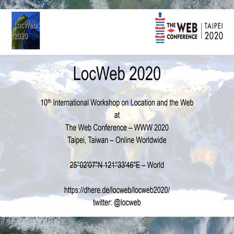LocWeb 2020 Workshop on Location and the Web @ WWW2020