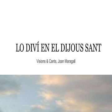 Lo divi en el dijous sant