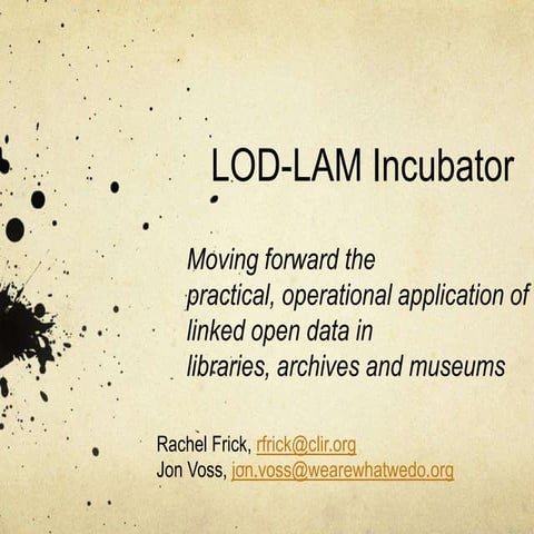 LODLAM Incubator Idea
