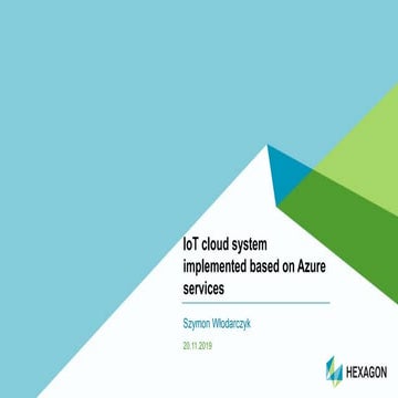 IoT cloud system implemented based on Azure services