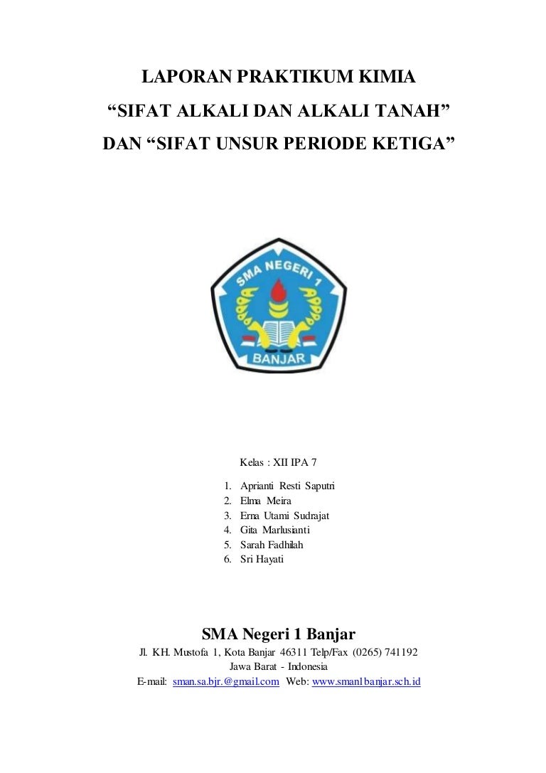 Laporan Praktikum Logam Alkali