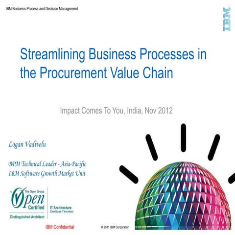 Logan icty streamlining business processes in the procurement value chain_2012