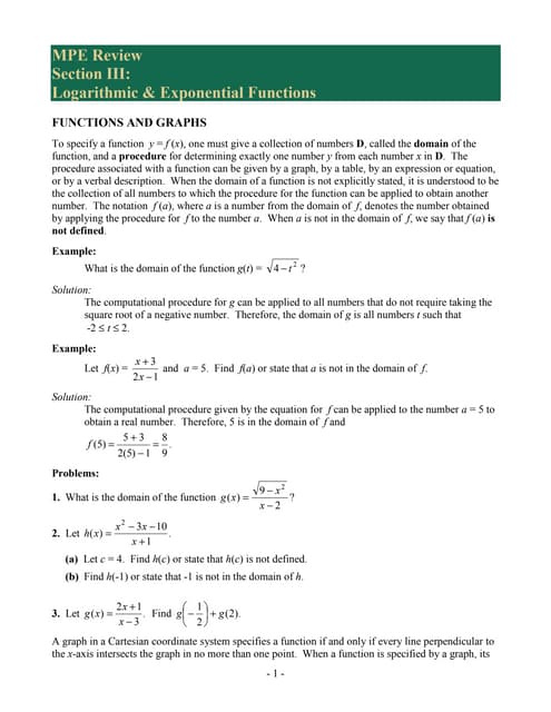Logarithms
