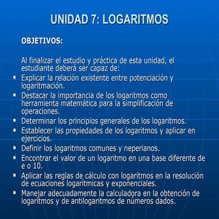 Logaritmos