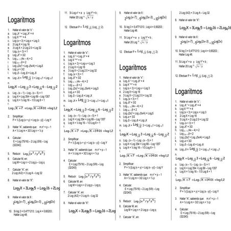 Logaritmos   5to