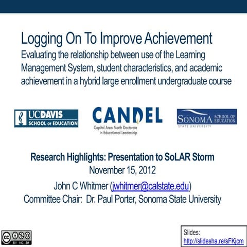 Logging on to Improve Achievement