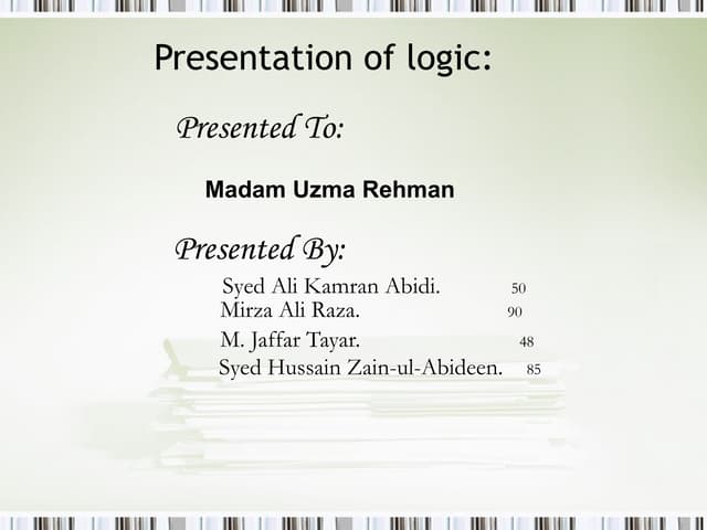 Logic | PPT