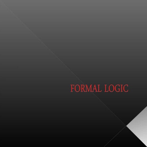 Logic | PPT | Science