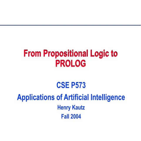 Logic to-prolog