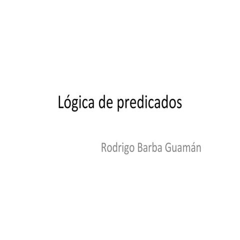 Logica de predicados