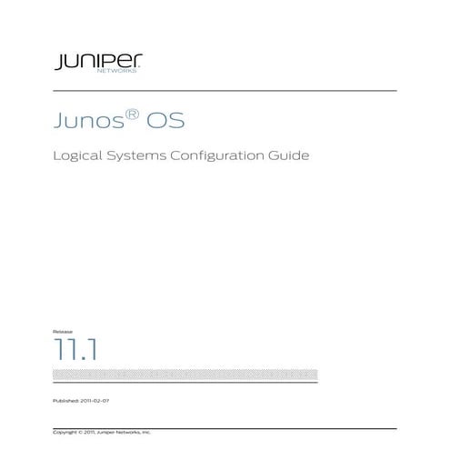 Logical systems-configuration-guide