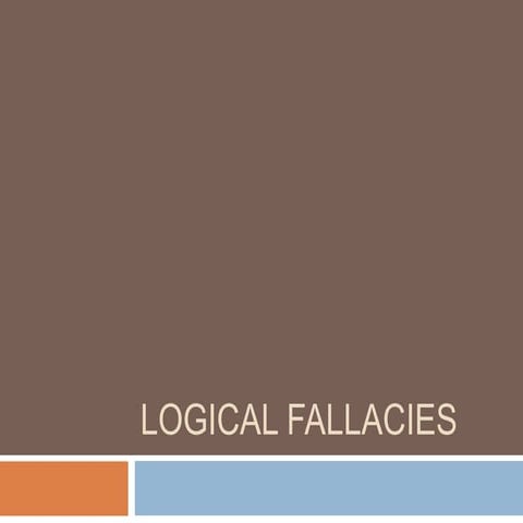 Logicalfallacies