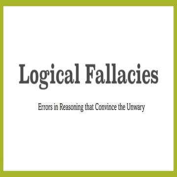 *Logical Fallacies in Formal Composition