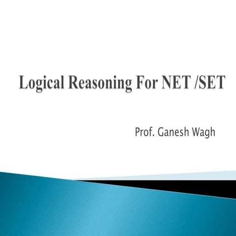 Logical Reasoning for NET SET Exam