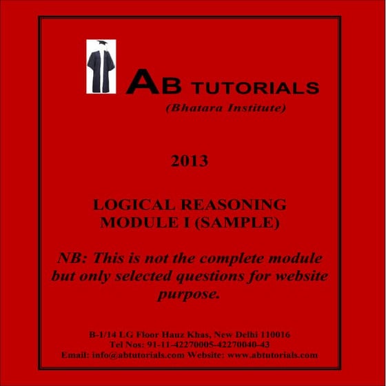 Logical reasoning clat sample test