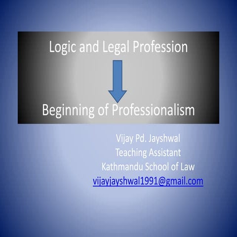Logic and legal profession