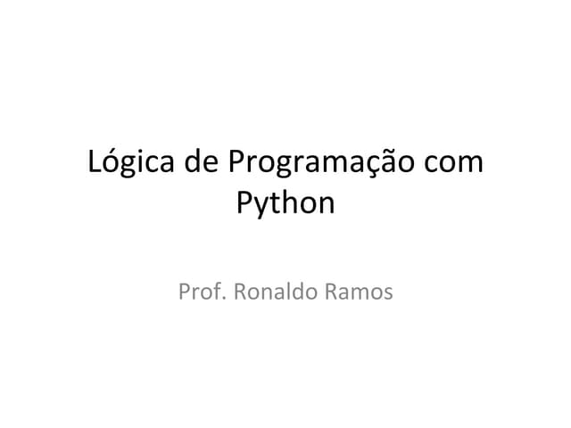 Logica programacao python-slides