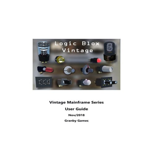 Logic Blox vintage user guide