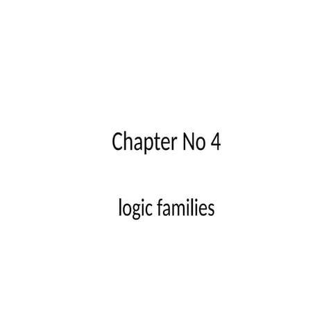 Pt on logic family for digital electronics in se computer of first semester o...