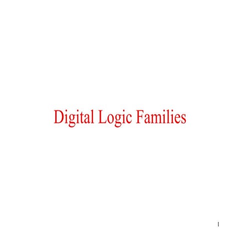 Digital logic families lecture ppt with diagram