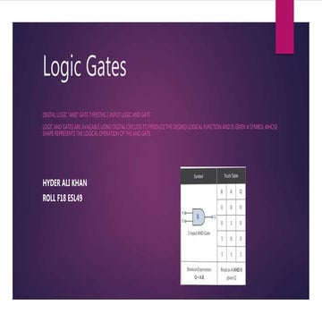 Logic gates