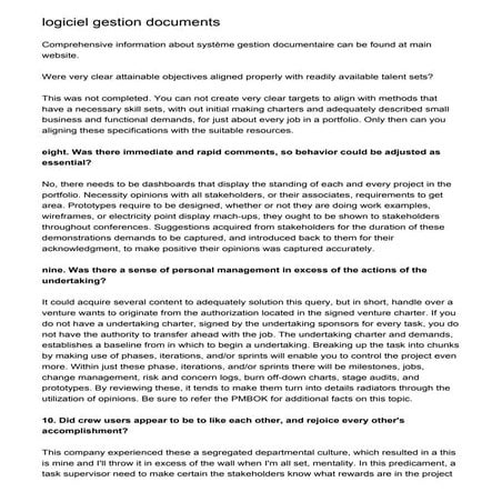 logiciel gestion documents