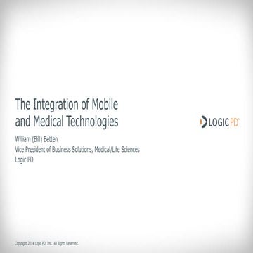 The integration of mobile and medical technologies