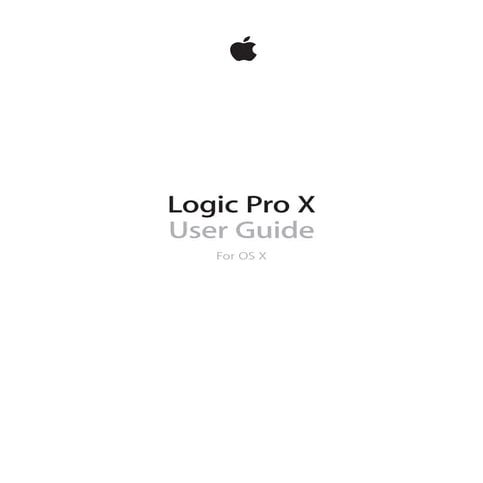 Logic pro x_user_메뉴얼