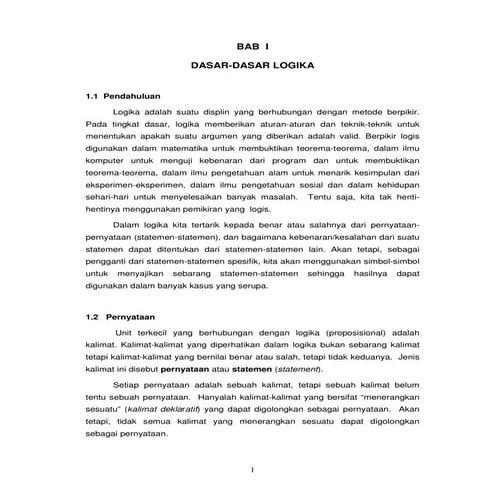 DASAR DASAR LOGIKA