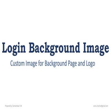 Teamcenter AWS Login Background image customization