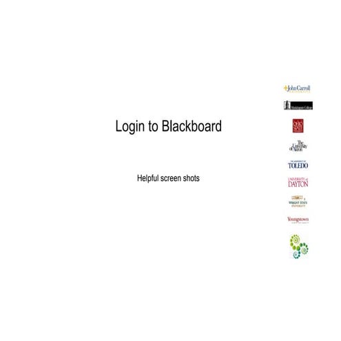 Login Seminars Blackboard Directions 2009