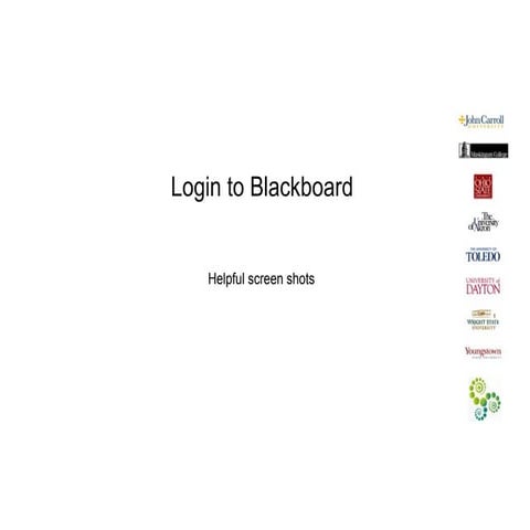 Login Seminars Blackboard Directions 2009
