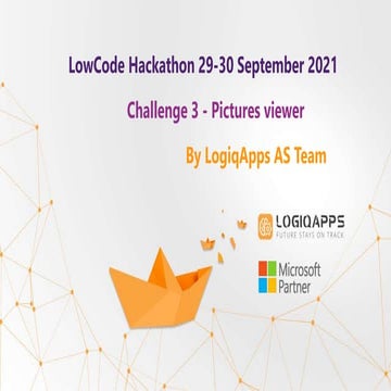 LogiqApps LowCode Norwegian Hackathon Challenge №3