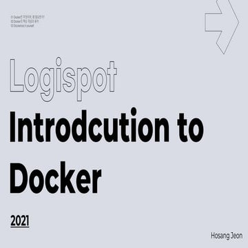 Introduction to Docker - LOGISPOT