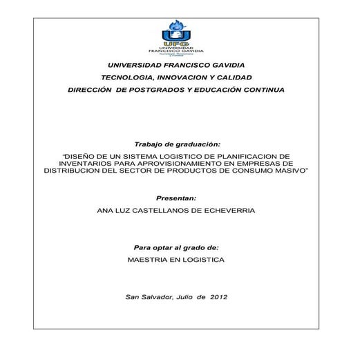 Logistica  tesis completa