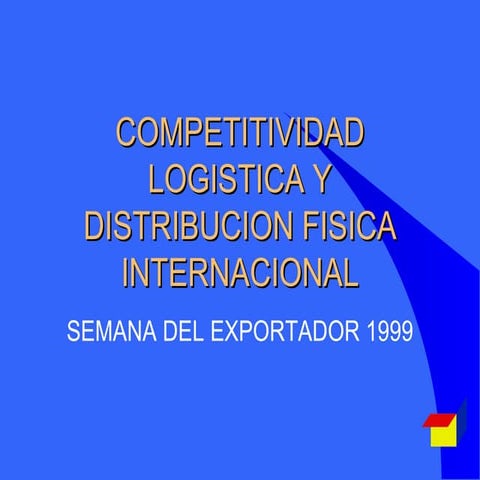 1.1 Concepto de Logistica Integral | PPTX