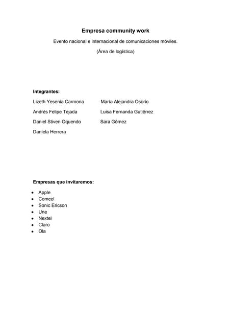 Logistica general